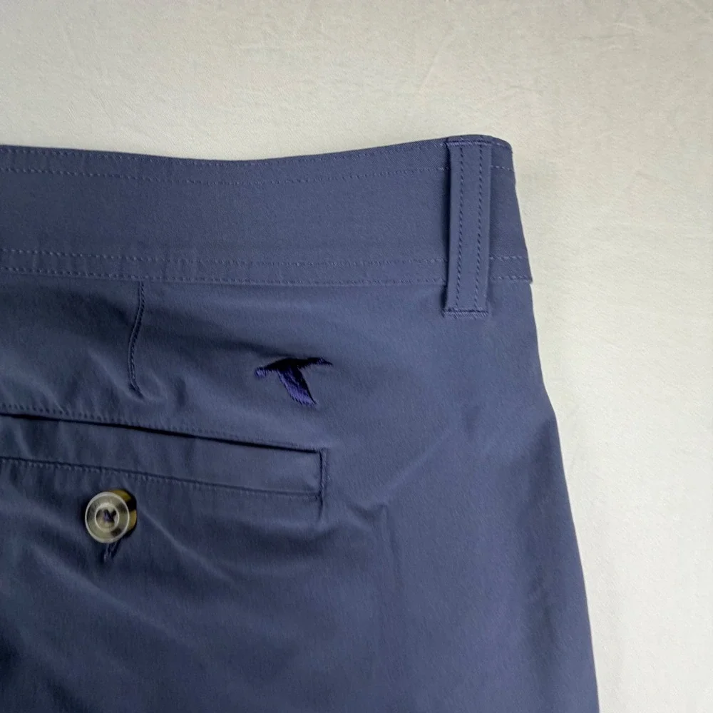GenTeal DOCKSIDE Performance Golf Shorts Mens 42 Blue Solid Stretch Flat‎ Front